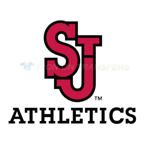 St. Johns Red Storm Iron-on Stickers (Heat Transfers)NO.6356